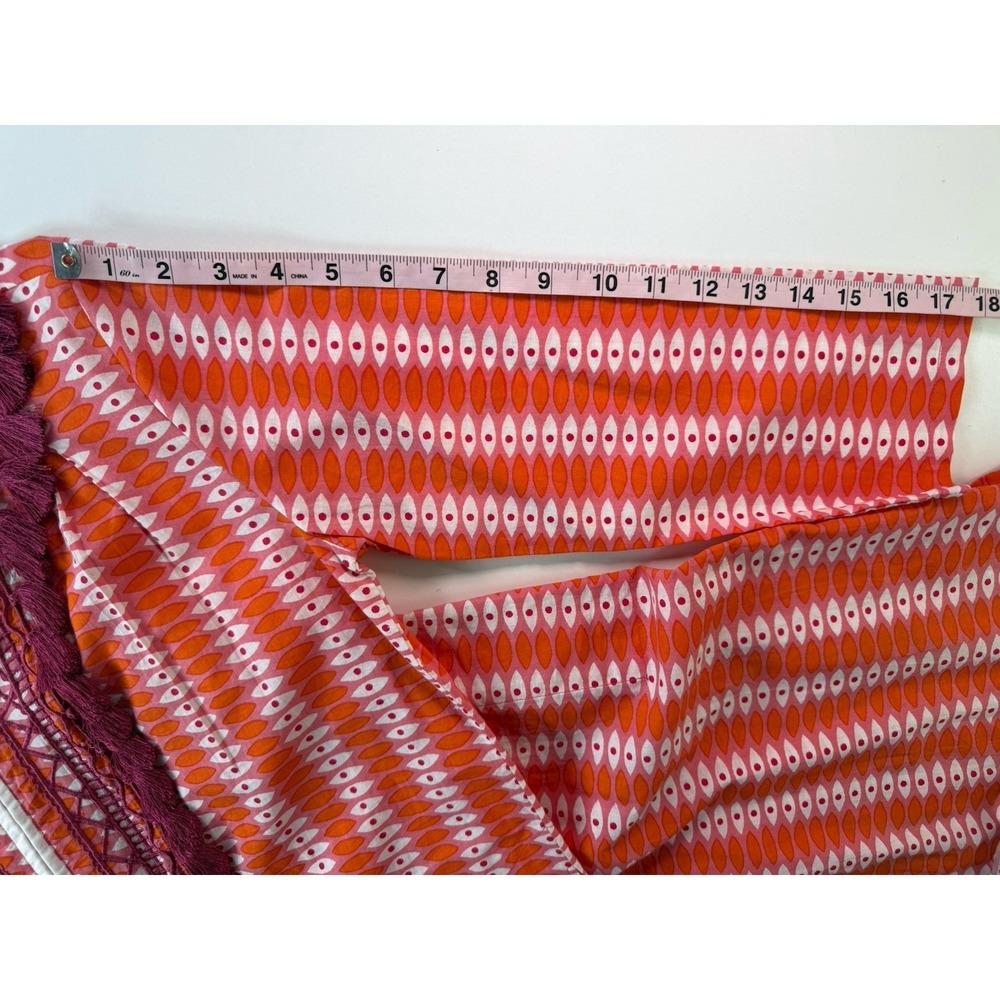 RO'S GARDEN Alessandra Maxi Caftan Colorful Tassels Anthropologie Size Small New - Picture 11 of 14